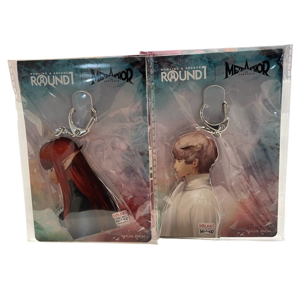 NEW x2 Metaphor ReFantazio Acrylic Keychain Hulkenberg Strohl Round 1 Anime Toy
